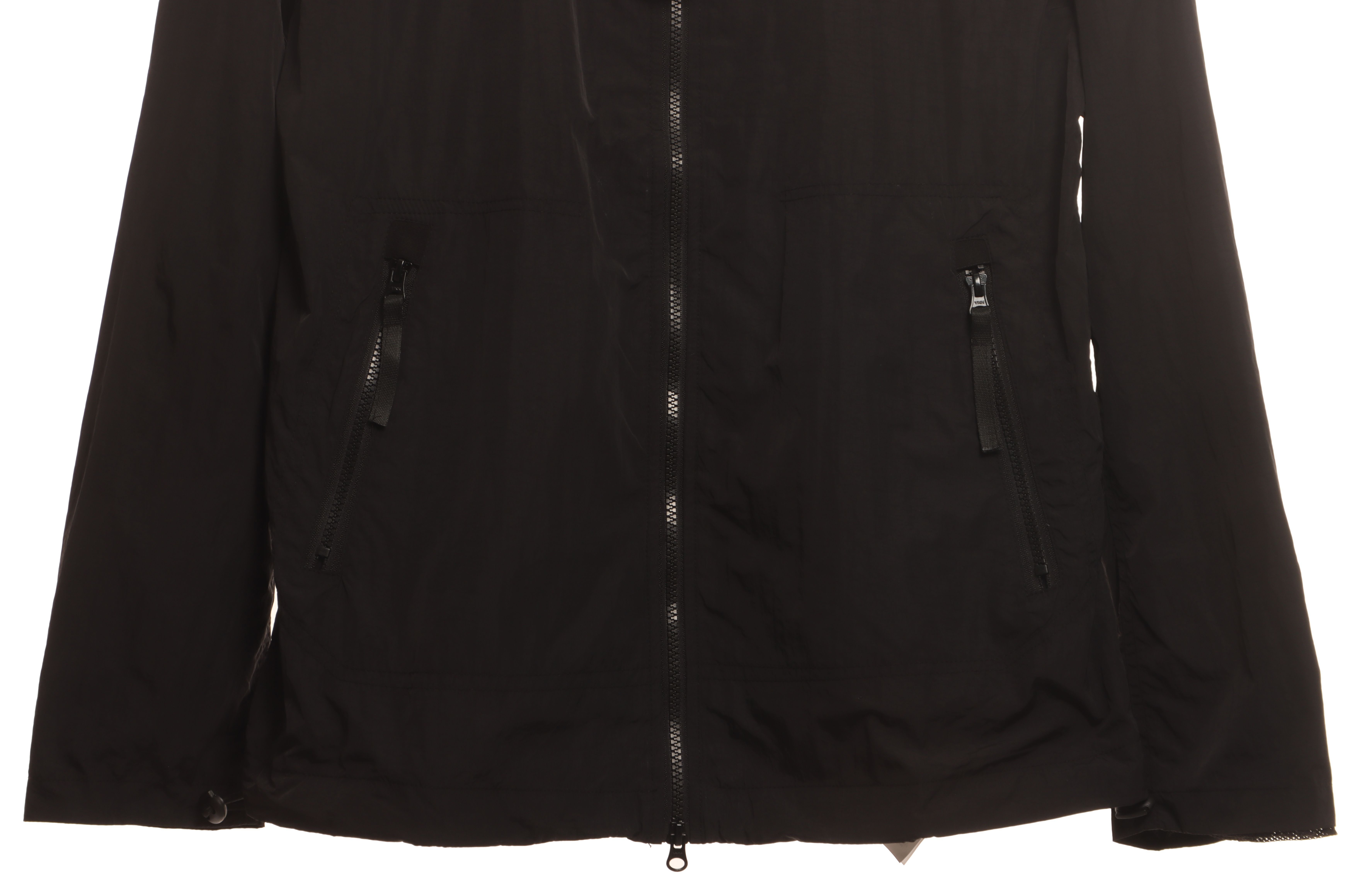 Stone Island Solid Color Casual Jacket Black