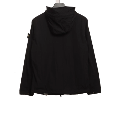 Stone Island Solid Color Casual Jacket Black 02