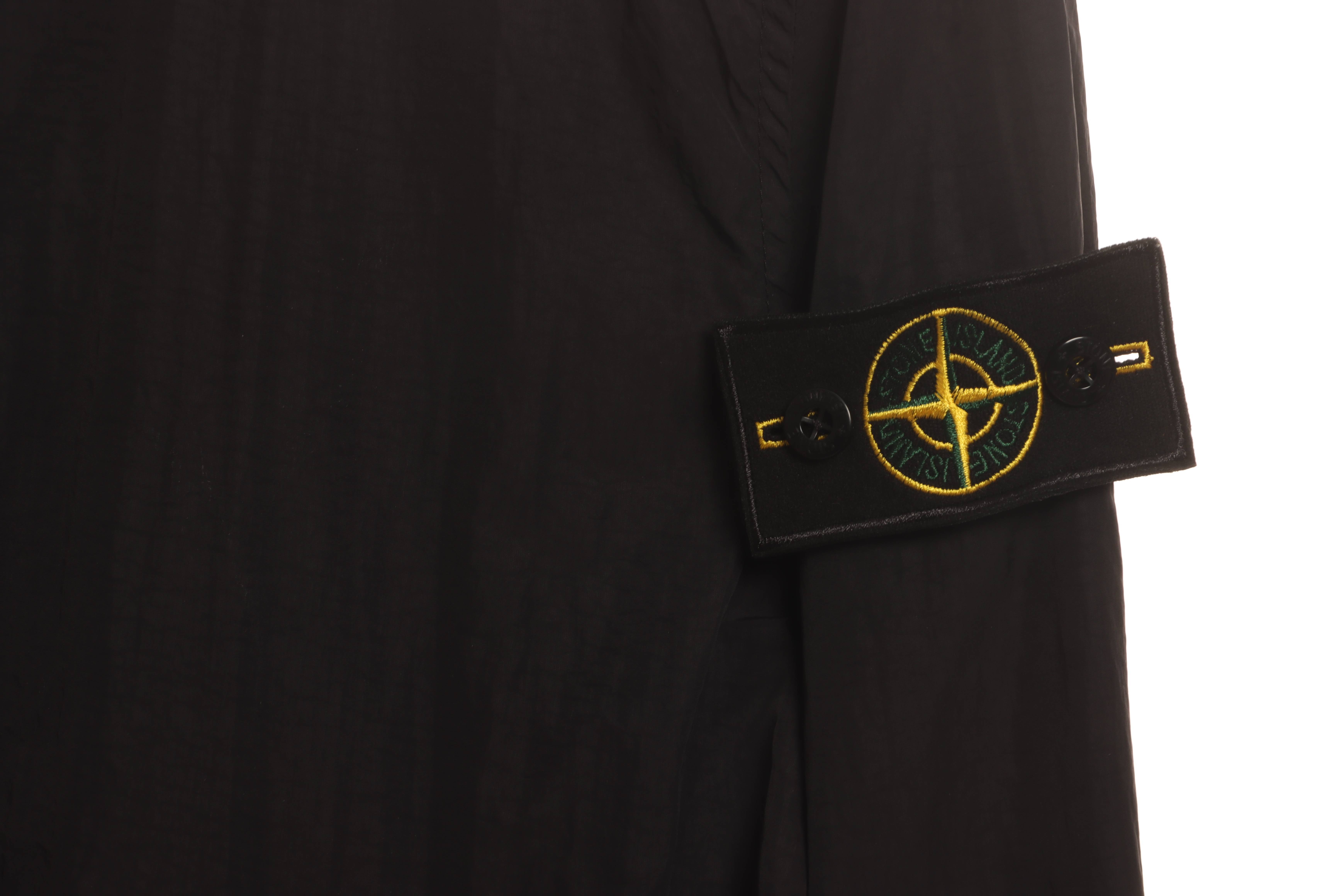 Stone Island Solid Color Casual Jacket Black