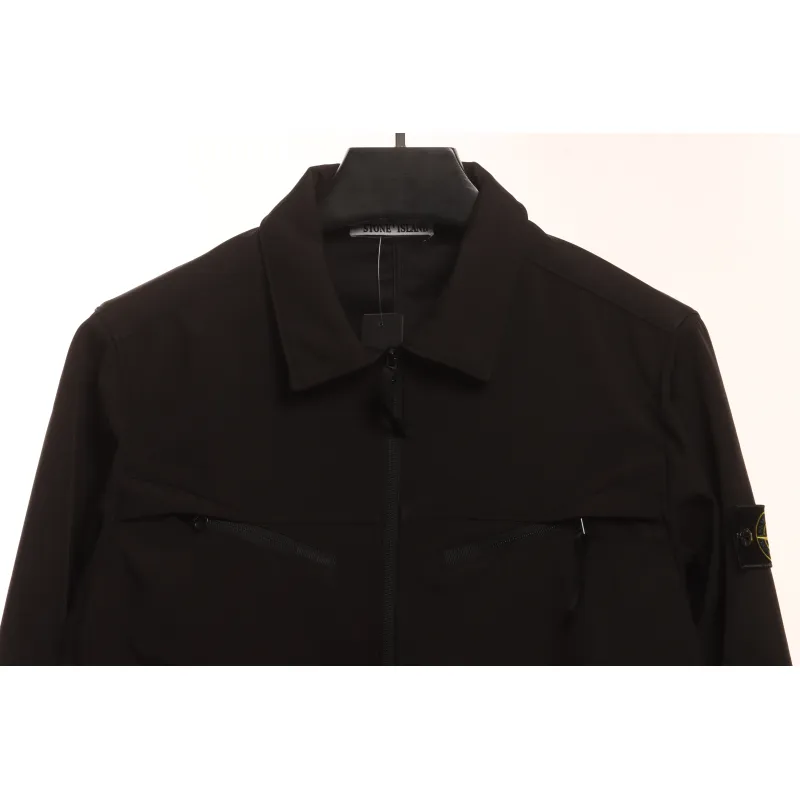 Stone Island Solid Softshell Shirt Jacket