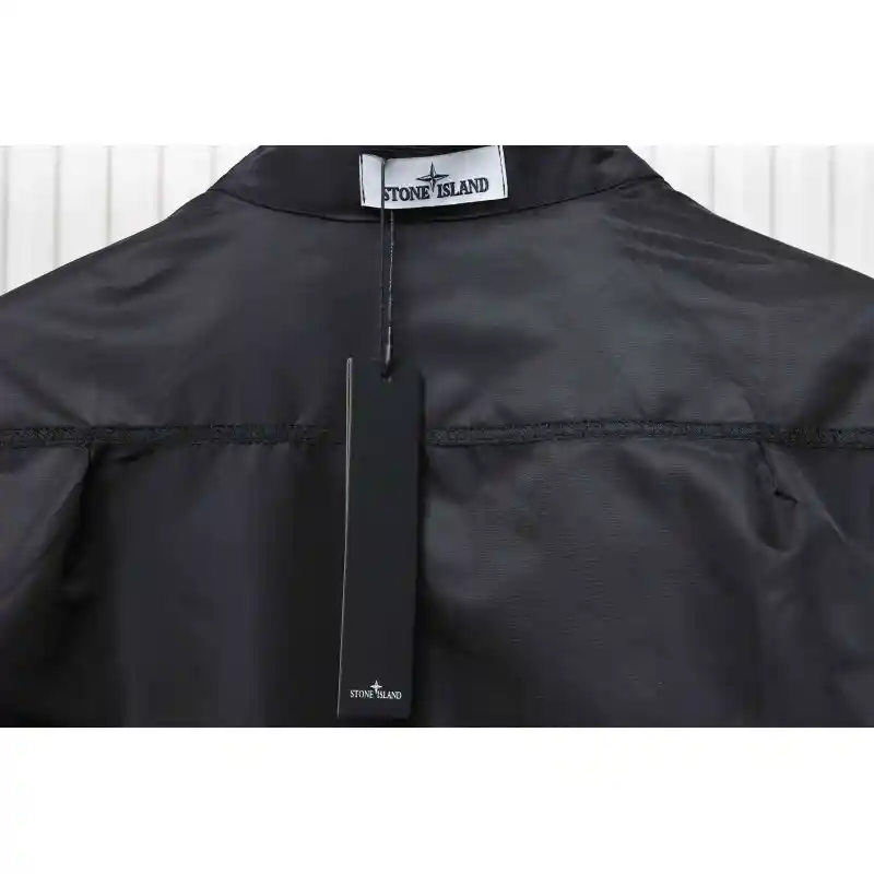 Stone Island Zipper Pocket Sleeve Badge Shirt Jacket