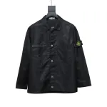 Stone Island Zipper Pocket Sleeve Badge Shirt Jacket