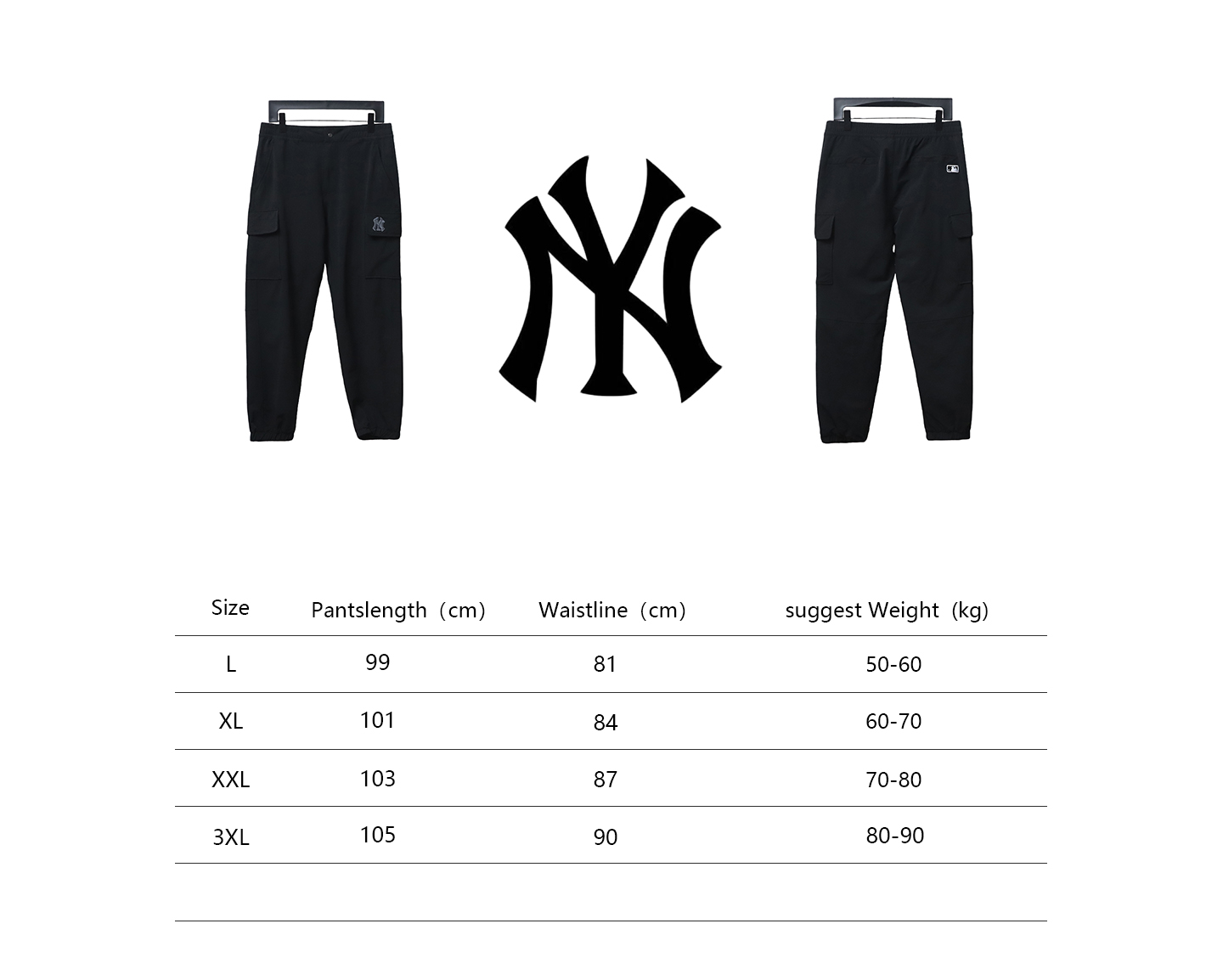 MLB Cargo Casual Pants Black