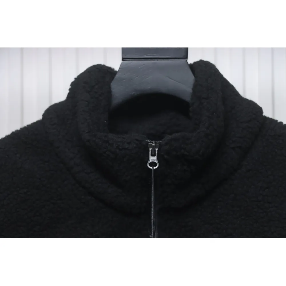 MLB Classic Embroidered LOGO Lambswool Jacket Black