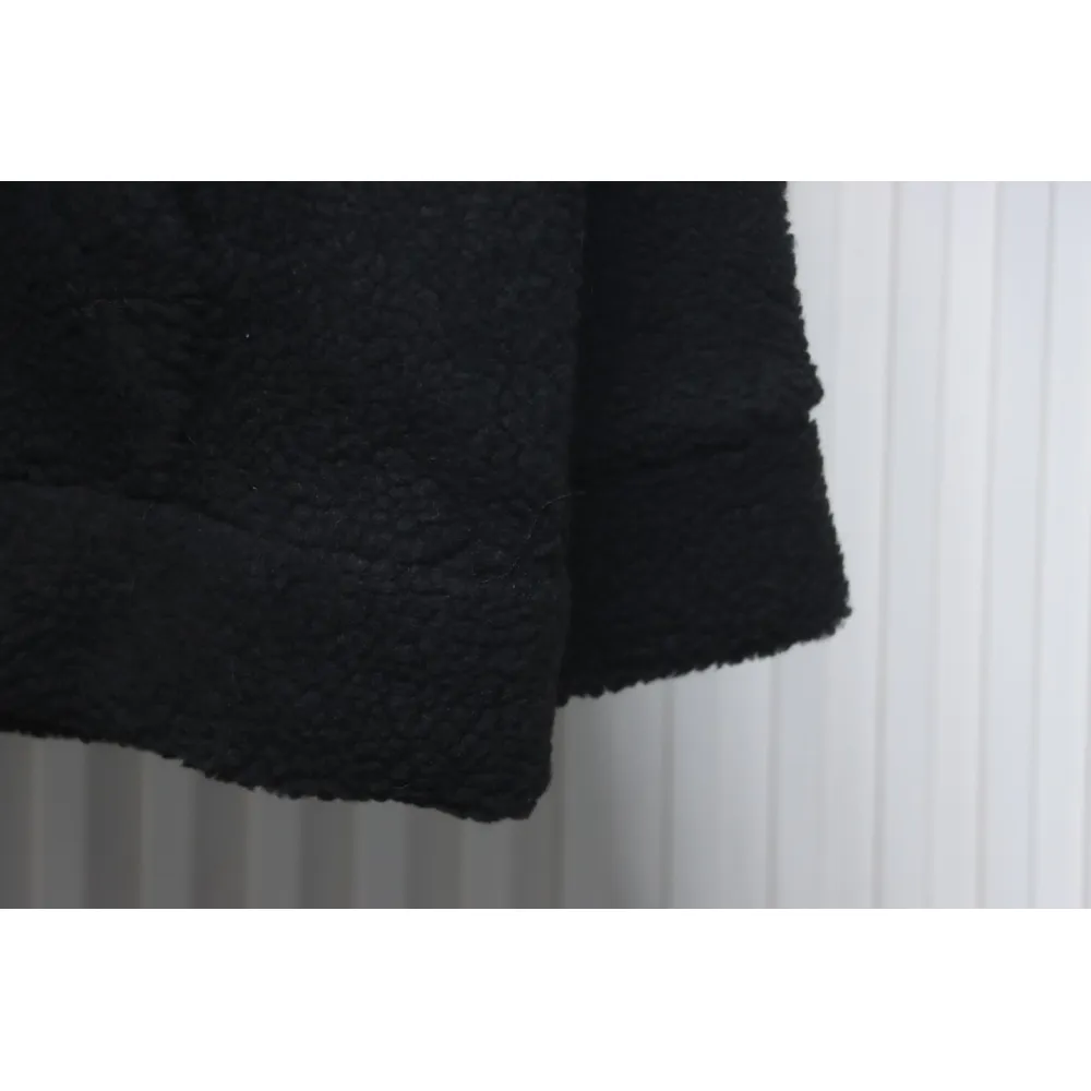MLB Classic Embroidered LOGO Lambswool Jacket Black