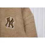 MLB Classic Embroidered LOGO Lambswool Jacket Brown