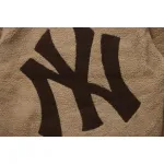 MLB Classic Embroidered LOGO Lambswool Jacket Brown