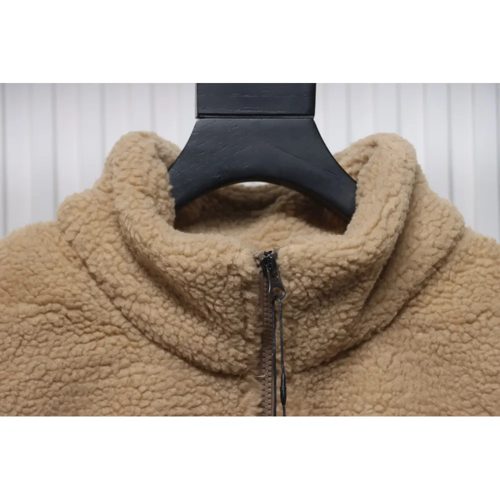 MLB Classic Embroidered LOGO Lambswool Jacket Brown