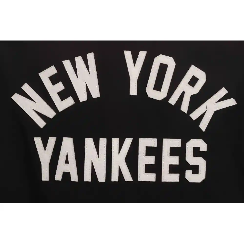 MLB Collaborative Front And Back Embroidered Jacket Black