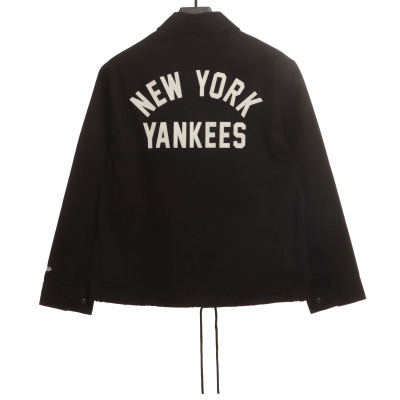 MLB Collaborative Front And Back Embroidered Jacket Black 02