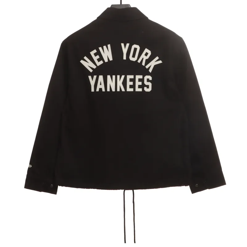 MLB Collaborative Front And Back Embroidered Jacket Black