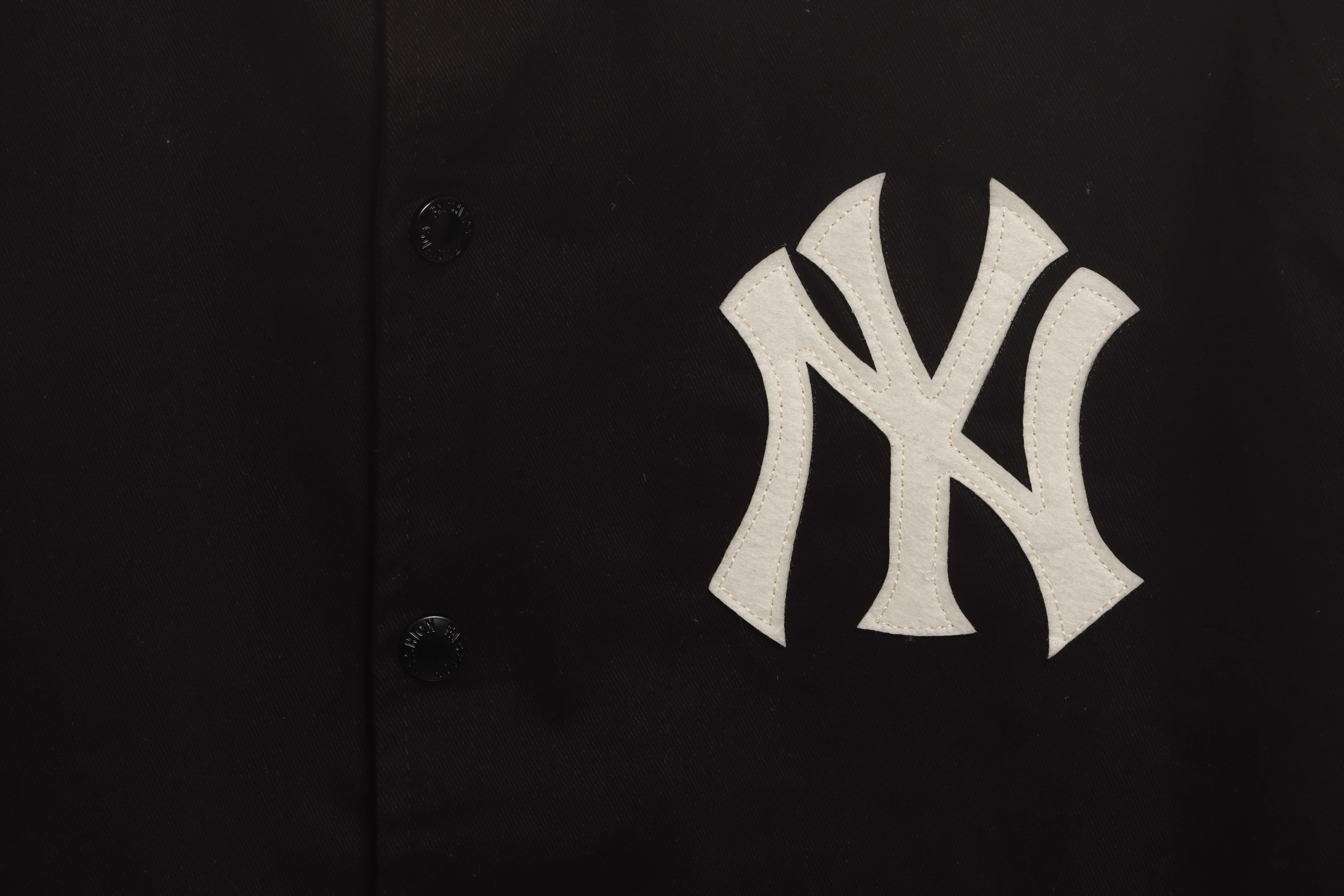 MLB Collaborative Front And Back Embroidered Jacket Black