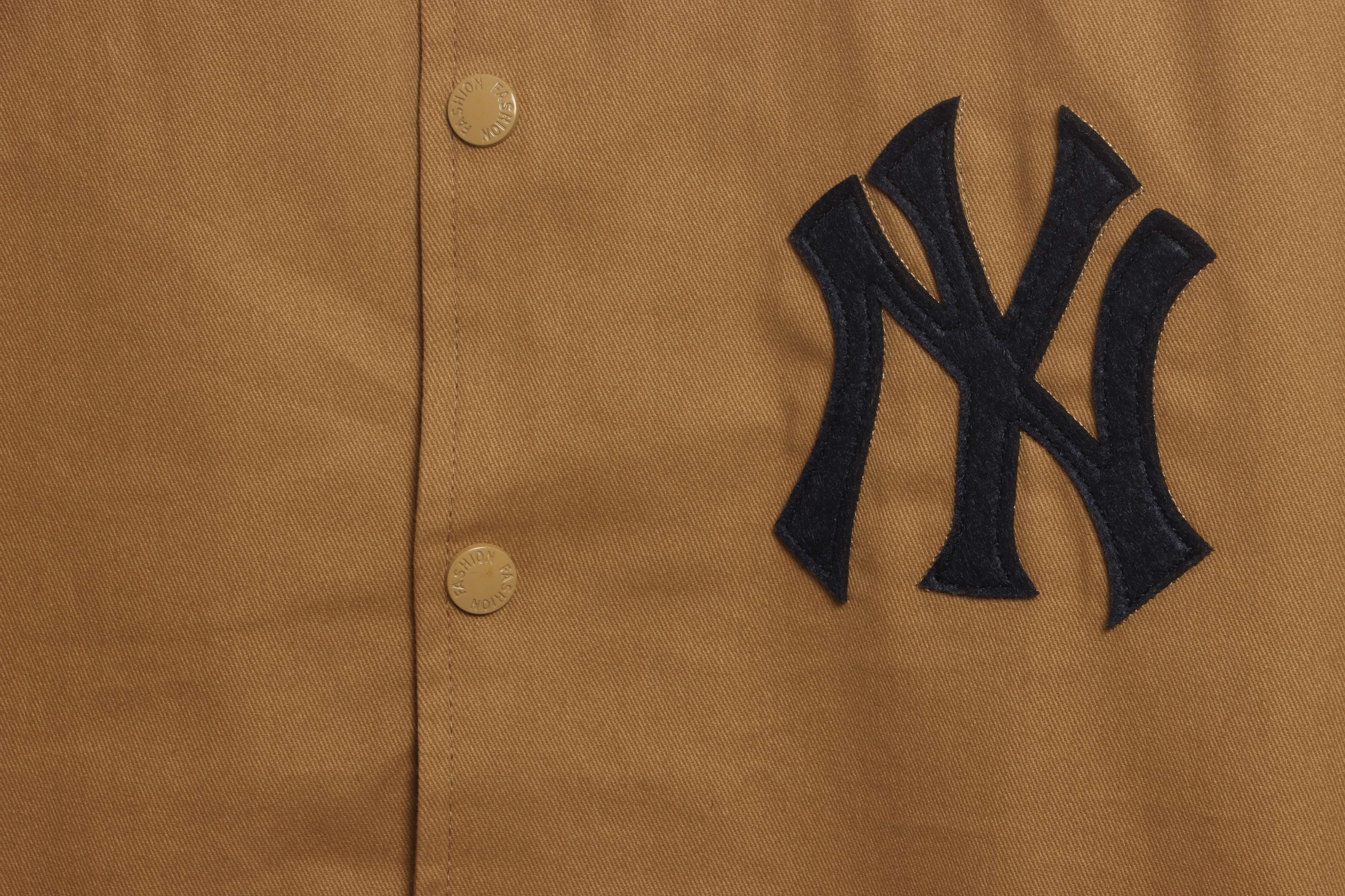 MLB Collaborative Front And Back Embroidered Jacket Brown