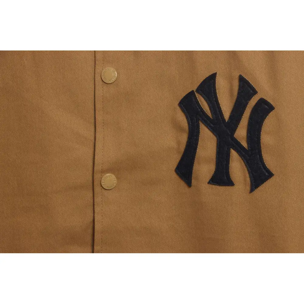 MLB Collaborative Front And Back Embroidered Jacket Brown