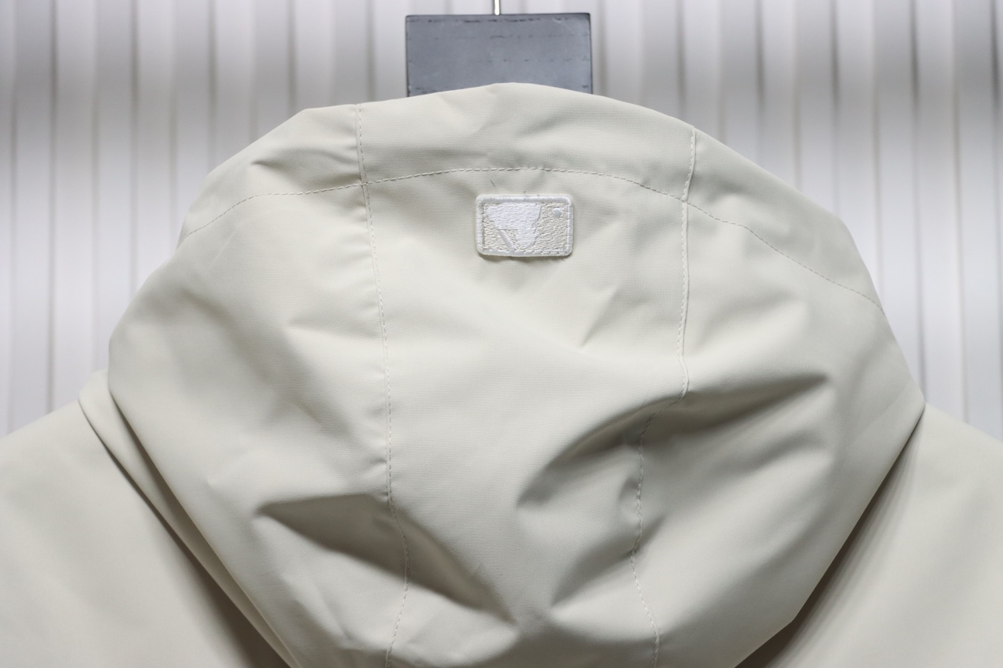 MLB Embroidered Hooded White Label Sports Jacket White