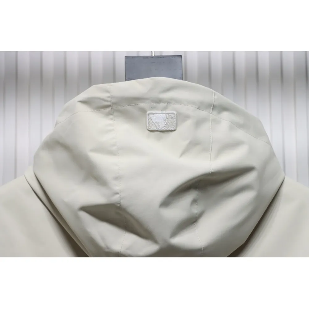 MLB Embroidered Hooded White Label Sports Jacket White