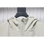 MLB Embroidered Hooded White Label Sports Jacket White