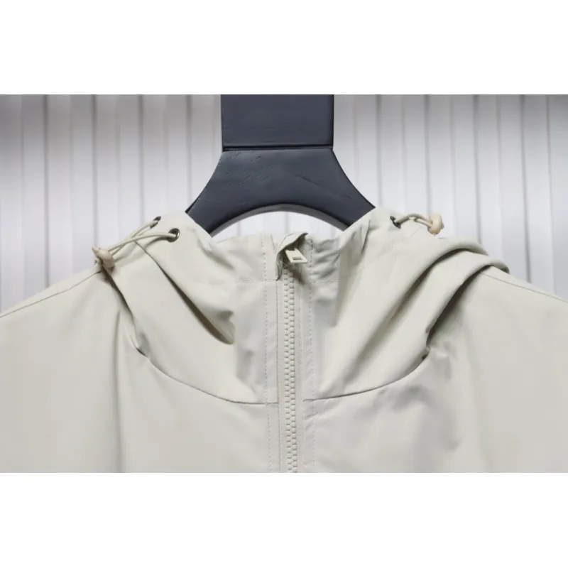MLB Embroidered Hooded White Label Sports Jacket White