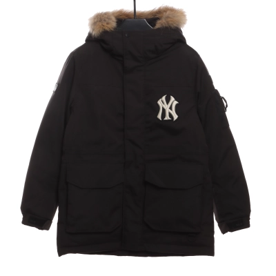 MLB Long Down Jacket Black 01