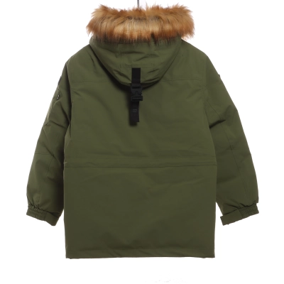 MLB Long Down Jacket Green 02