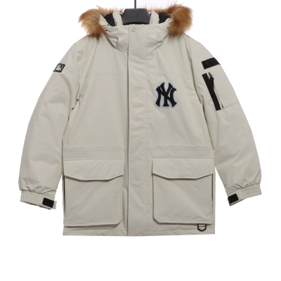 MLB Long Down Jacket White 01