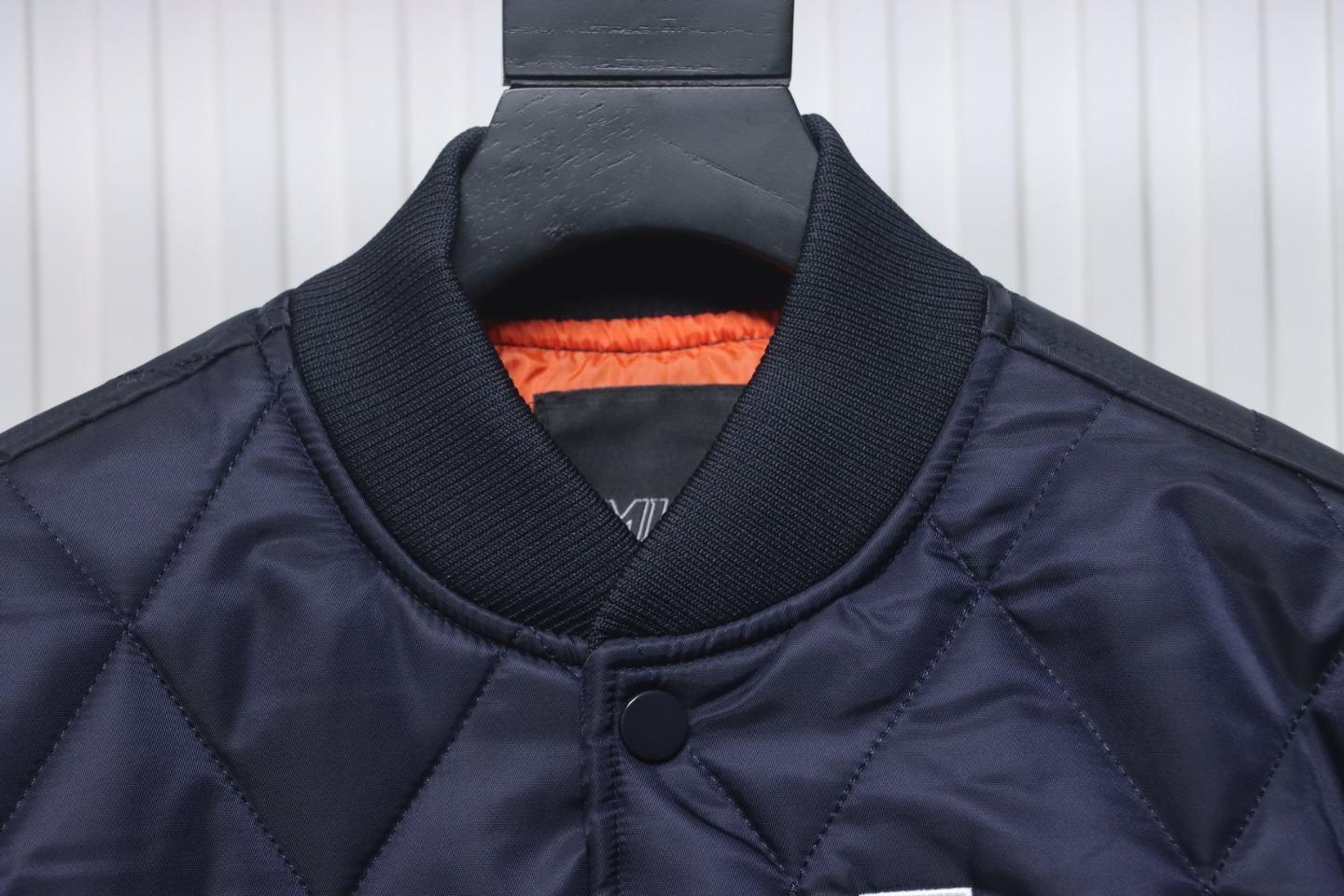 MLB Patch Embroidered Large Logo Baseball Jacket Quilted Jacket Blue