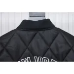 MLB Patch Embroidered Large Logo Baseball Jacket Quilted Jacket Black