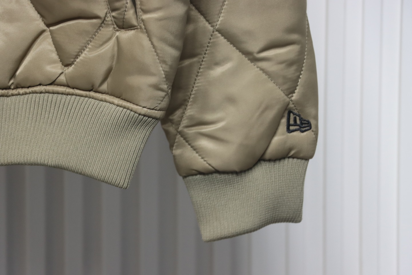 MLB Patch Embroidered Large Logo Baseball Jacket Quilted Jacket Brown