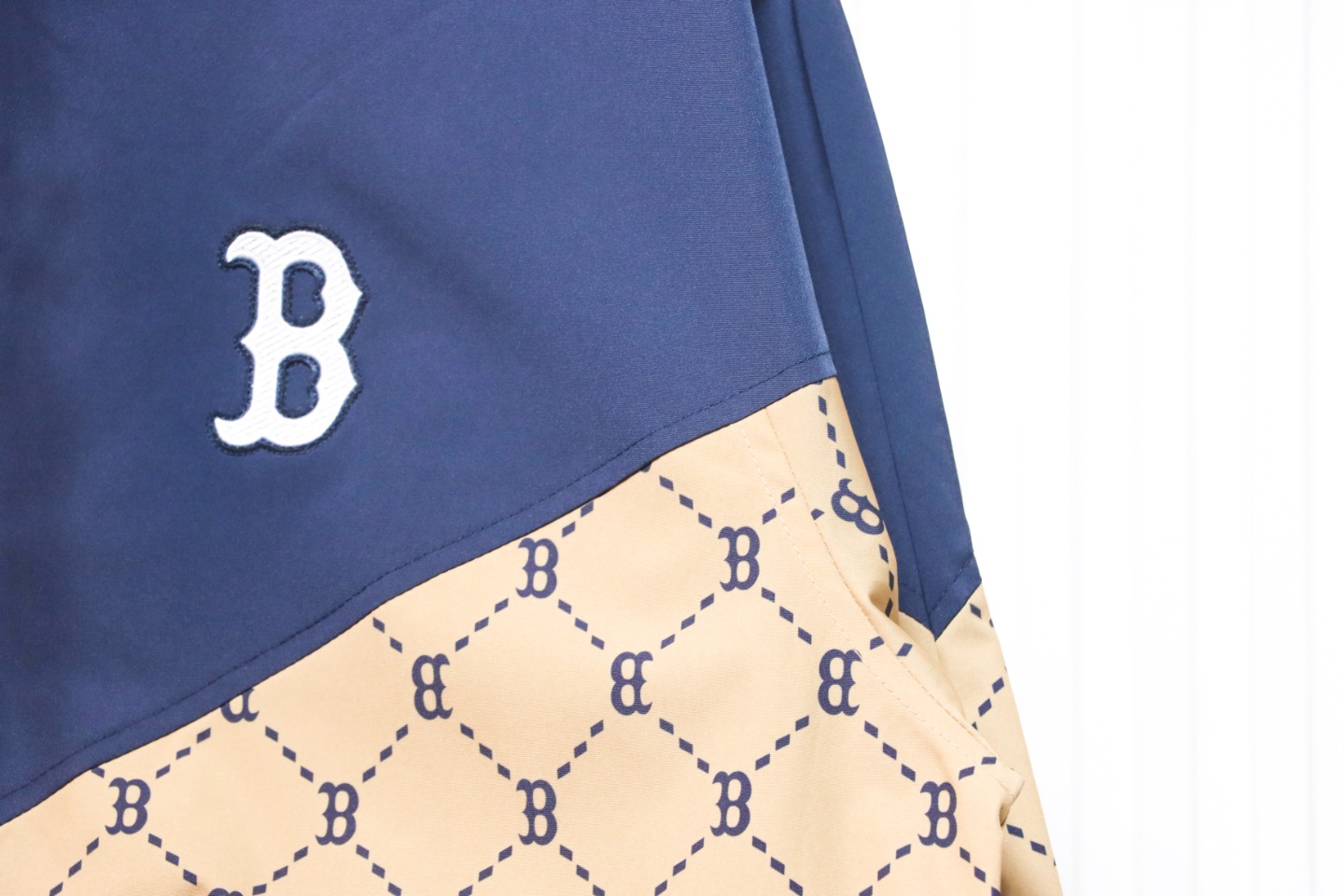 MLB Patchwork Logo Print Trench Coat