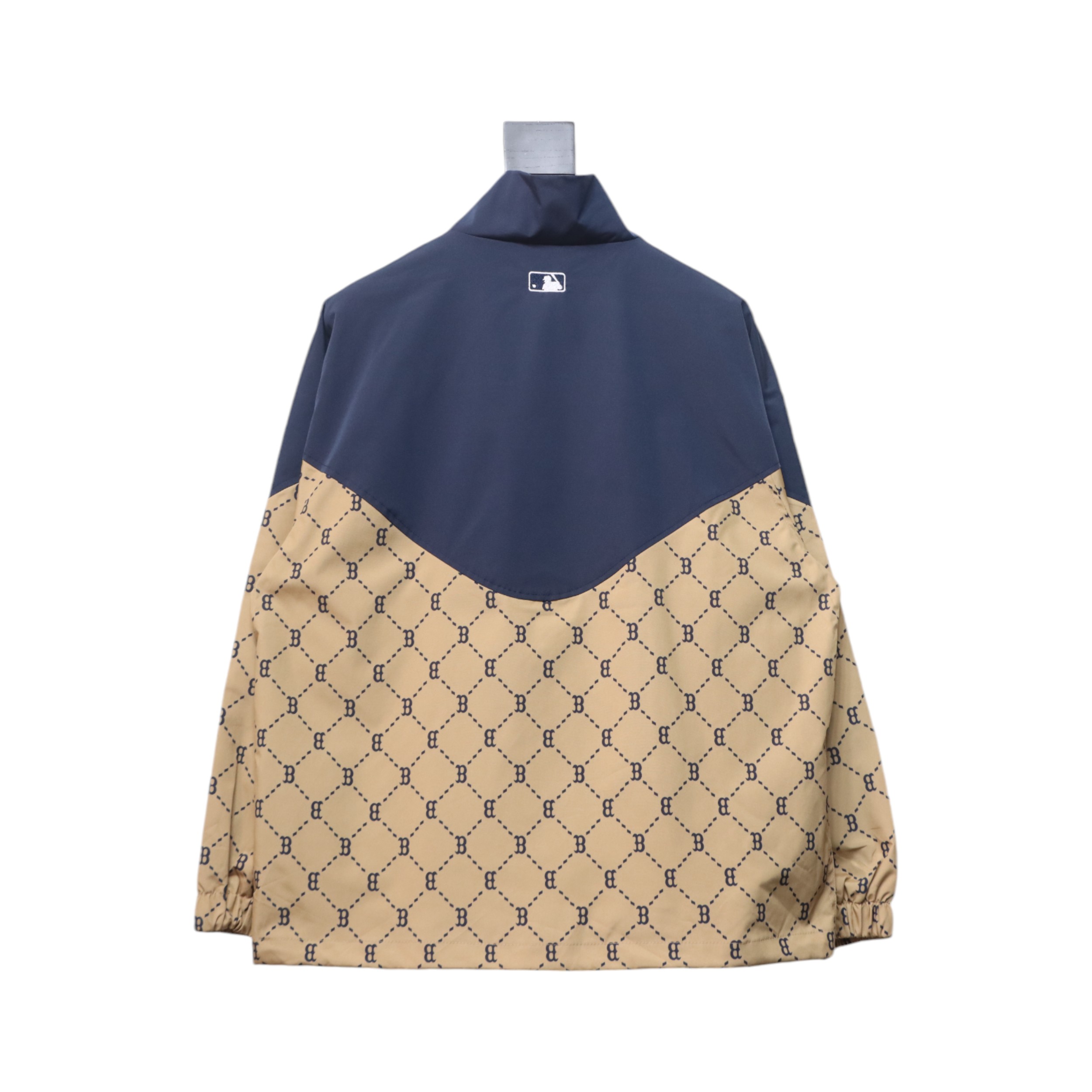 MLB Patchwork Logo Print Trench Coat