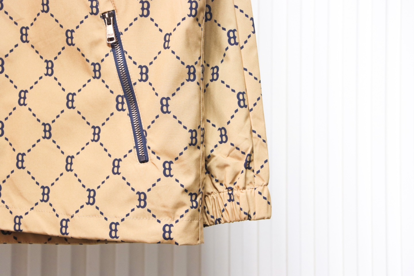 MLB Patchwork Logo Print Trench Coat