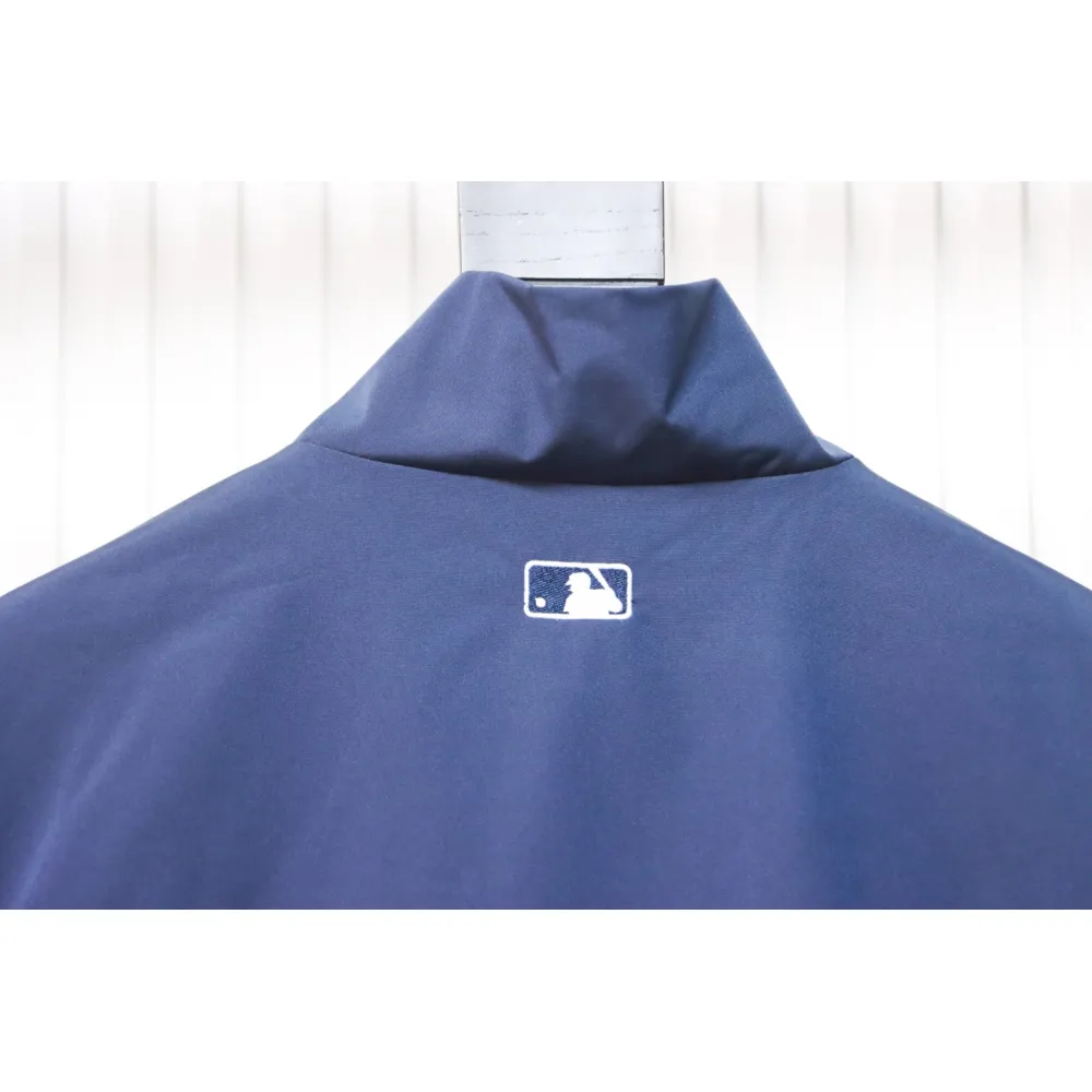 MLB Patchwork Logo Print Trench Coat