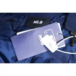 MLB Patchwork Logo Print Trench Coat