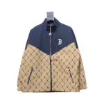 MLB Patchwork Logo Print Trench Coat