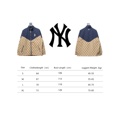 MLB Patchwork Logo Print Trench Coat 02