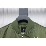 MLB Spliced ​​3D Large Logo Embroidery Baseball Jacket Green