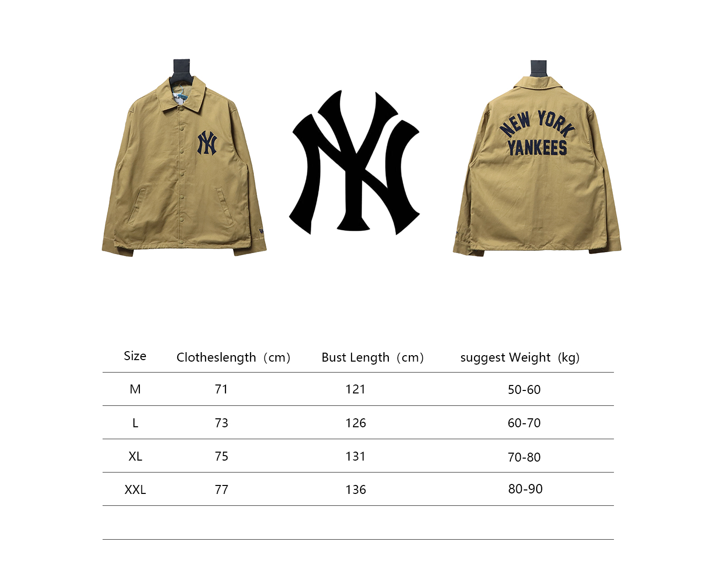 MLB x New Era SS23 New York Yankees Jacket Brown