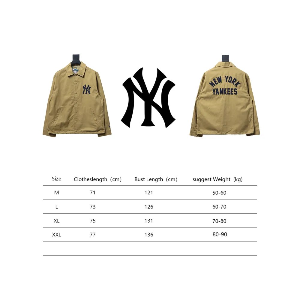 MLB x New Era SS23 New York Yankees Jacket Brown