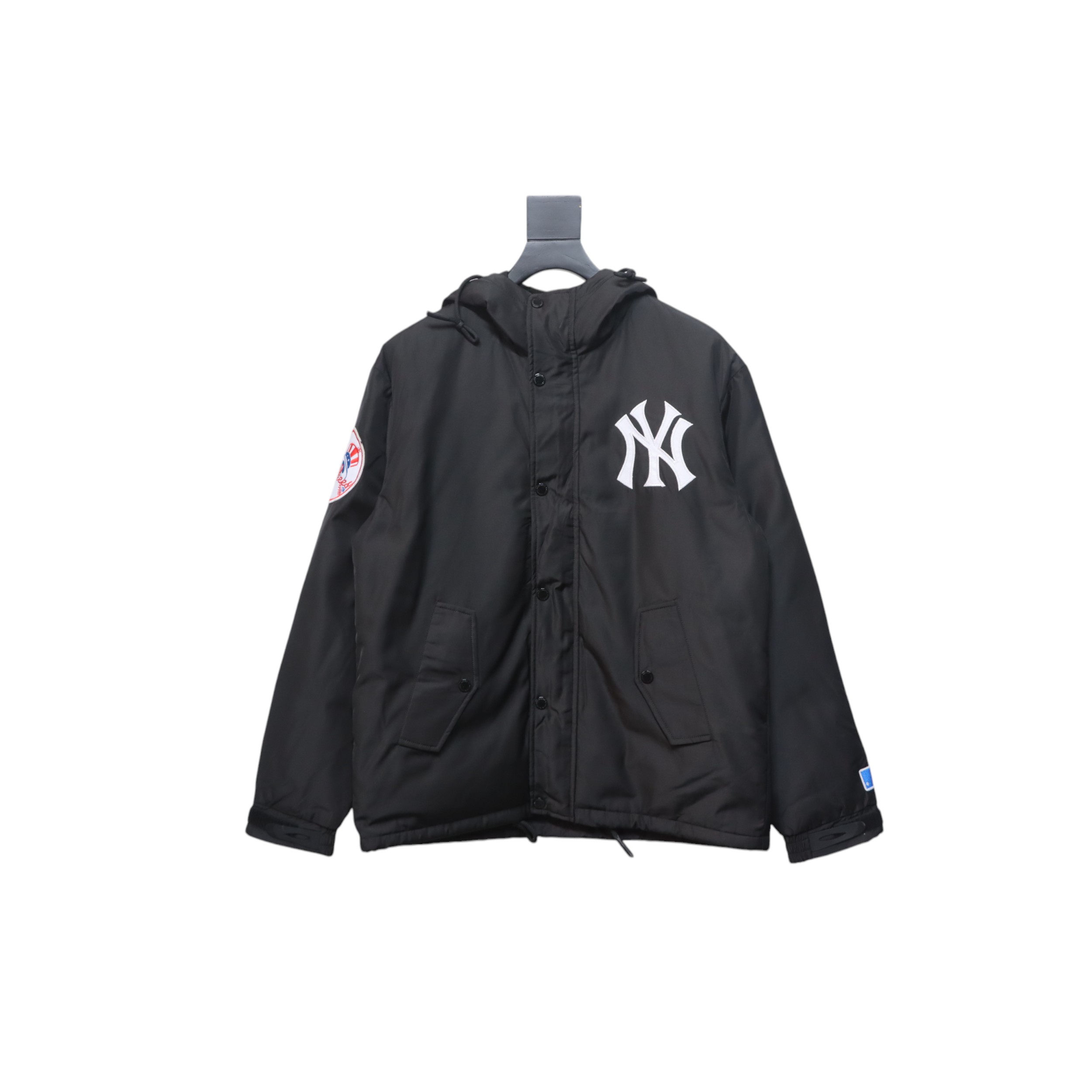 MLB x Supreme 24FW Co-Branded Hooded Zip-Up Jacket Black