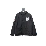 MLB x Supreme 24FW Co-Branded Hooded Zip-Up Jacket Black