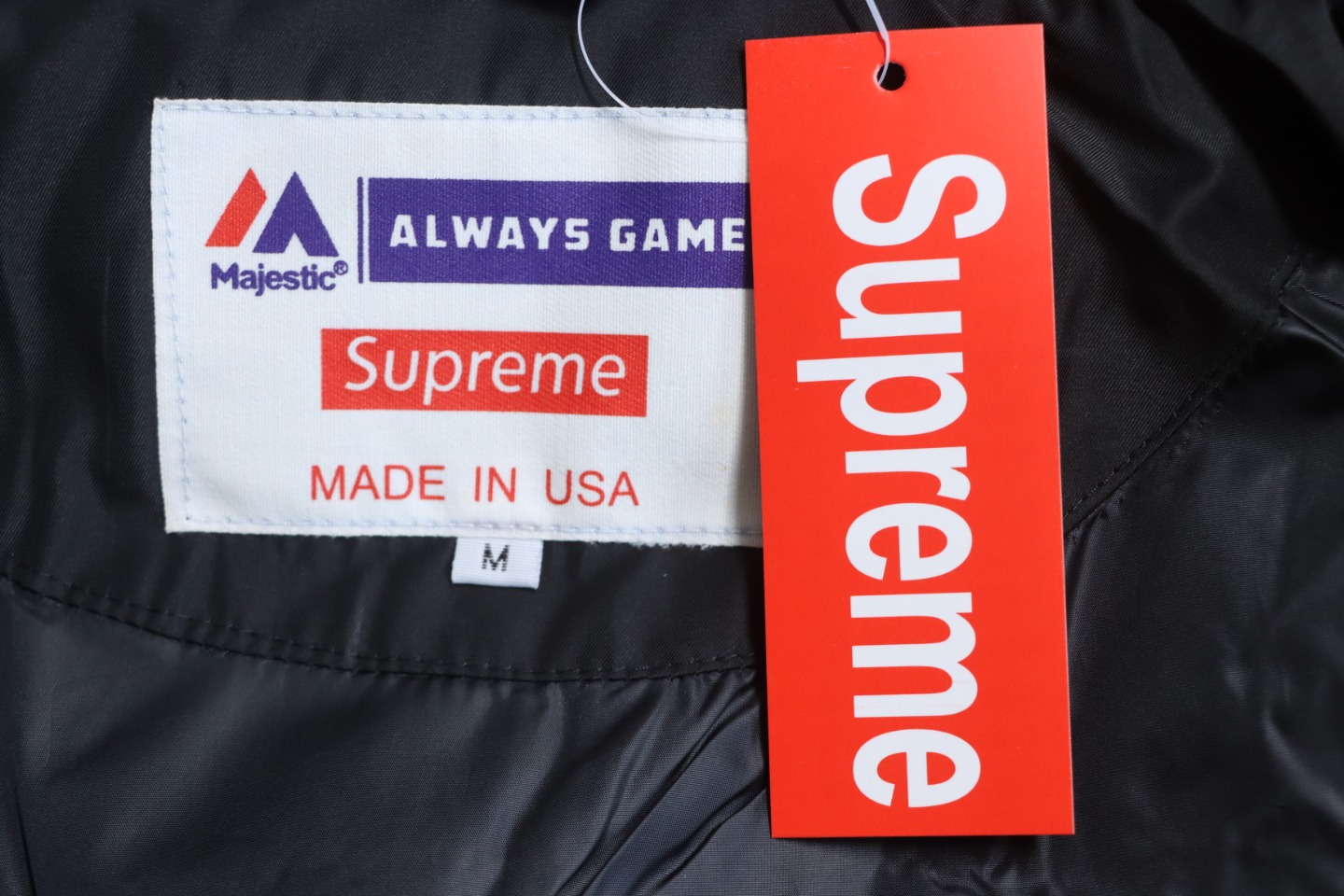 MLB x Supreme 24FW Co-Branded Hooded Zip-Up Jacket Black
