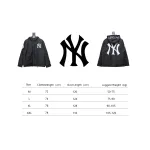 MLB x Supreme 24FW Co-Branded Hooded Zip-Up Jacket Black