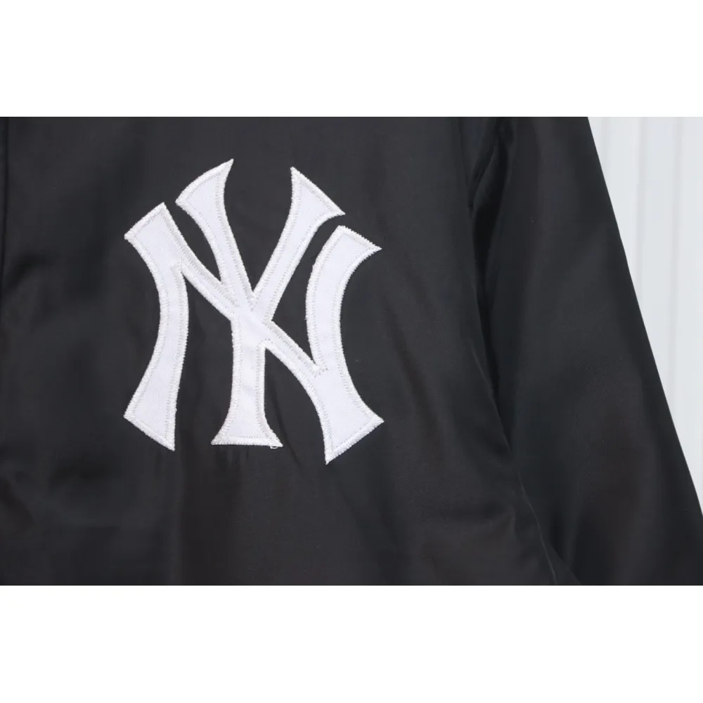 MLB x Supreme 24FW Co-Branded Hooded Zip-Up Jacket Black
