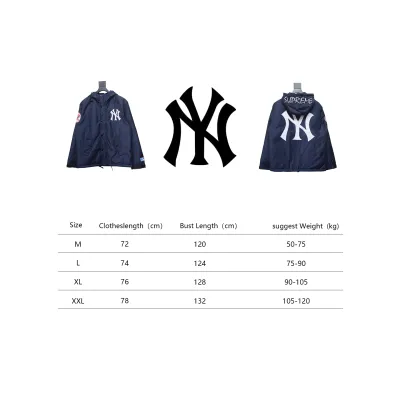 MLB x Supreme 24FW Co-Branded Hooded Zip-Up Jacket Blue 02