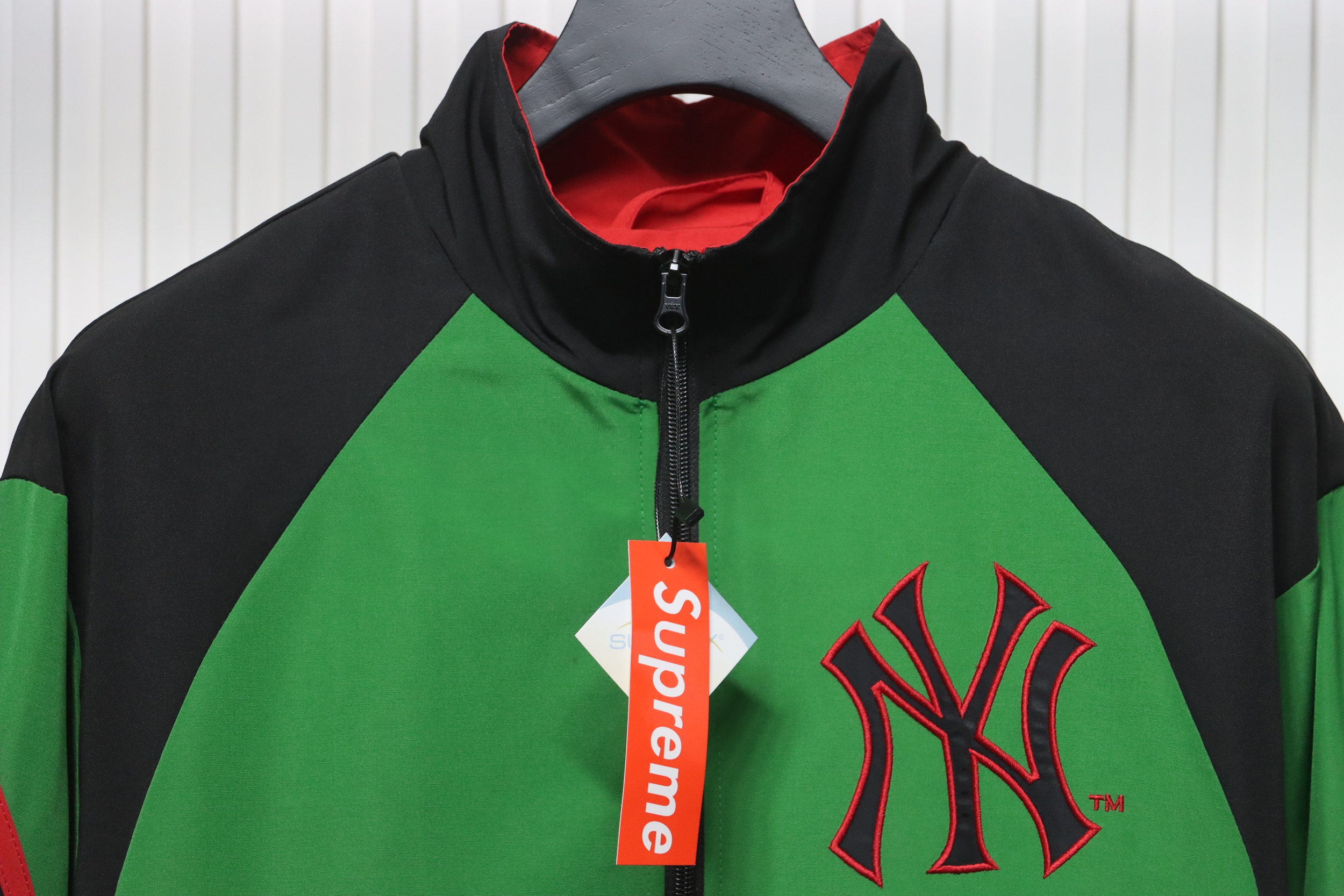 MLB x Supreme Color-Block Jacket Green