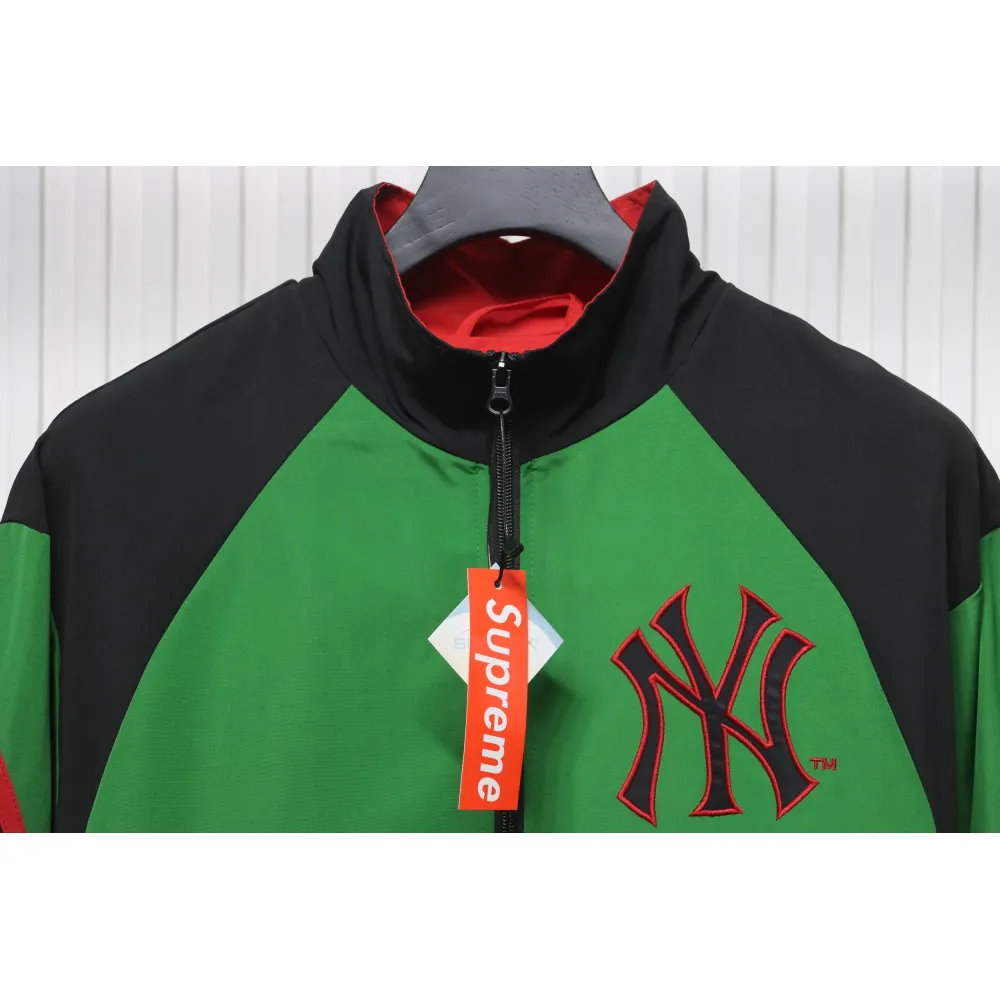 MLB x Supreme Color-Block Jacket Green