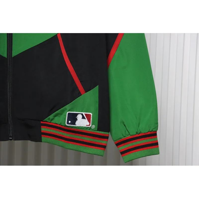 MLB x Supreme Color-Block Jacket Green