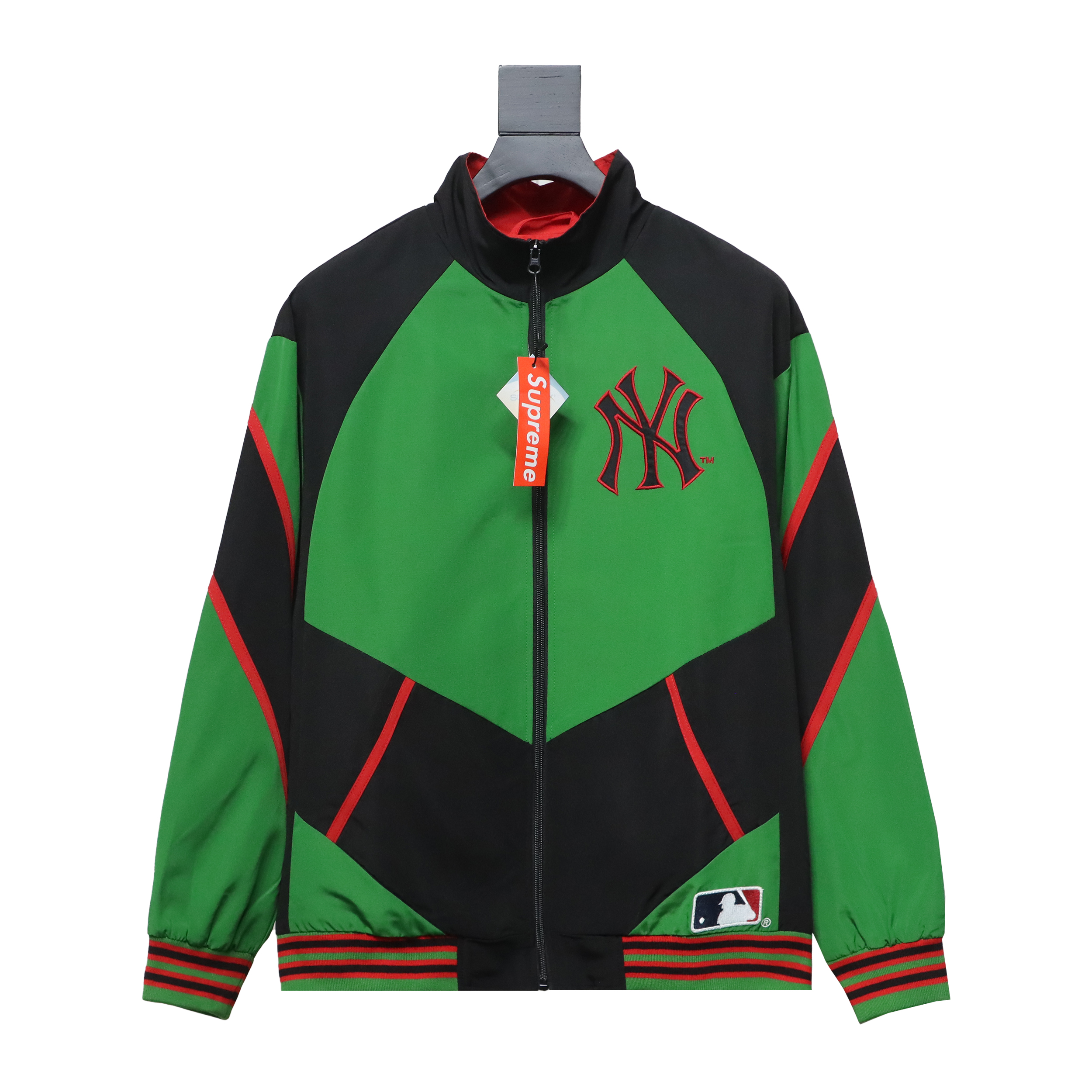 MLB x Supreme Color-Block Jacket Green
