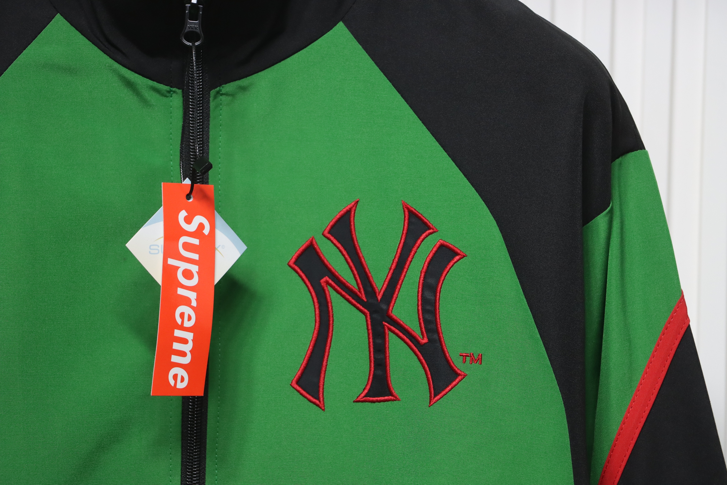 MLB x Supreme Color-Block Jacket Green