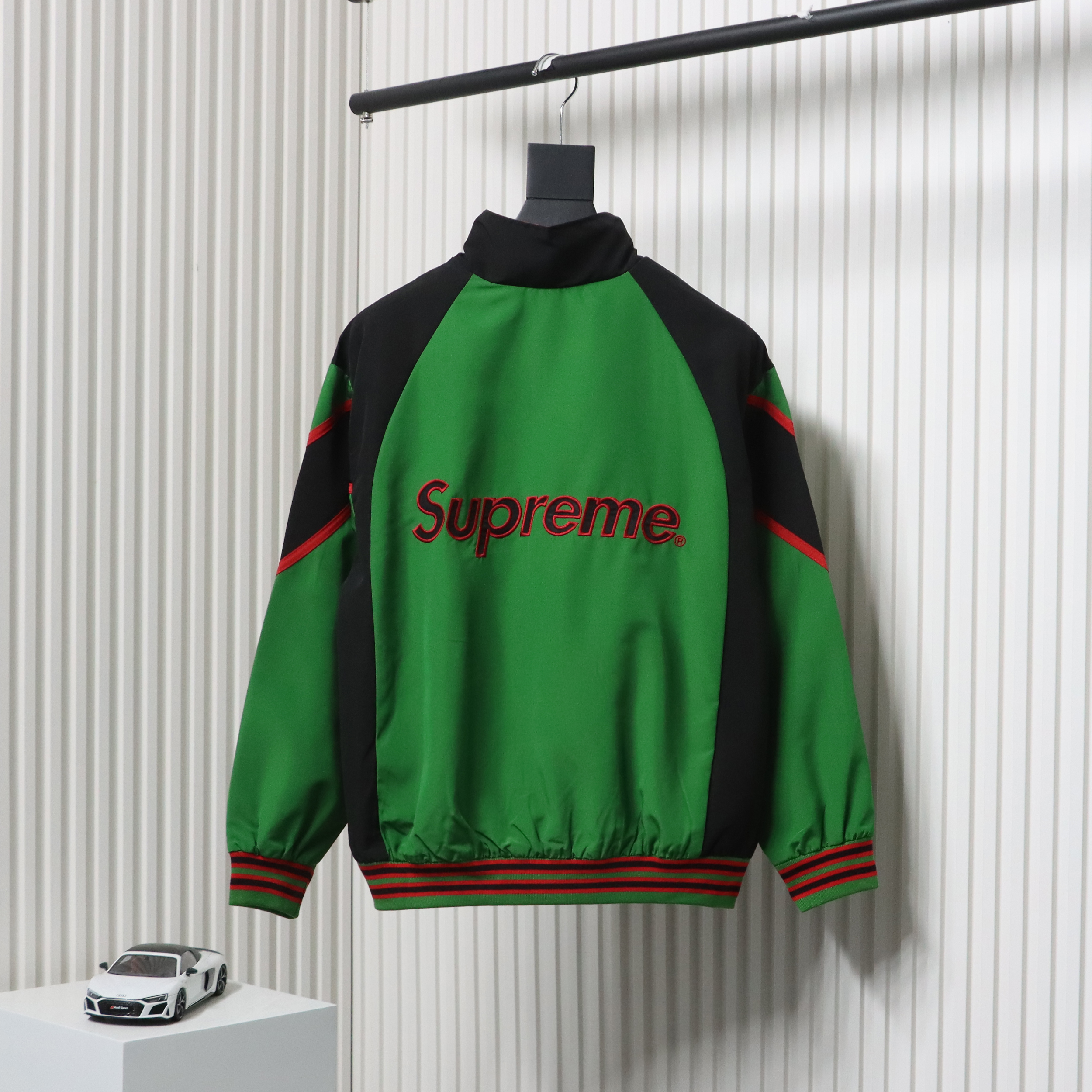 MLB x Supreme Color-Block Jacket Green